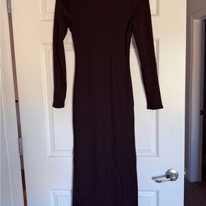 White House Black Market Classic Black Long Sleeve Dress